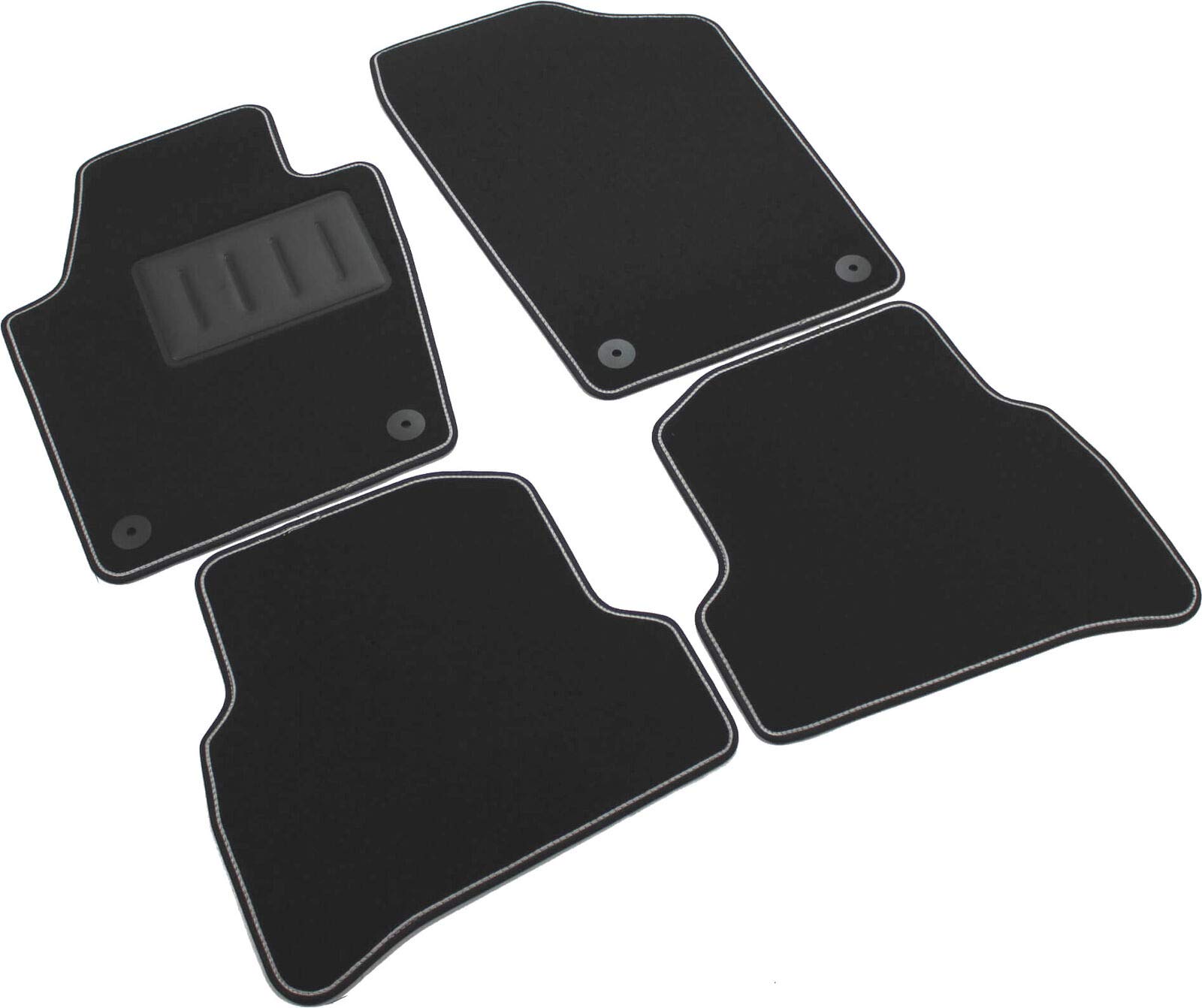 Il Tappeto Auto SPRINT04003, Automatten, Schwarz, rutschfest, zweifarbiger Rand, mit Gummi verstärkter Absatzschoner Il Tappeto Auto SPRINT04003, Automatten, Schwarz, rutschfest, zweifarbiger Rand, mit Gummi verstärkter Absatzschoner von ilTappetoAuto