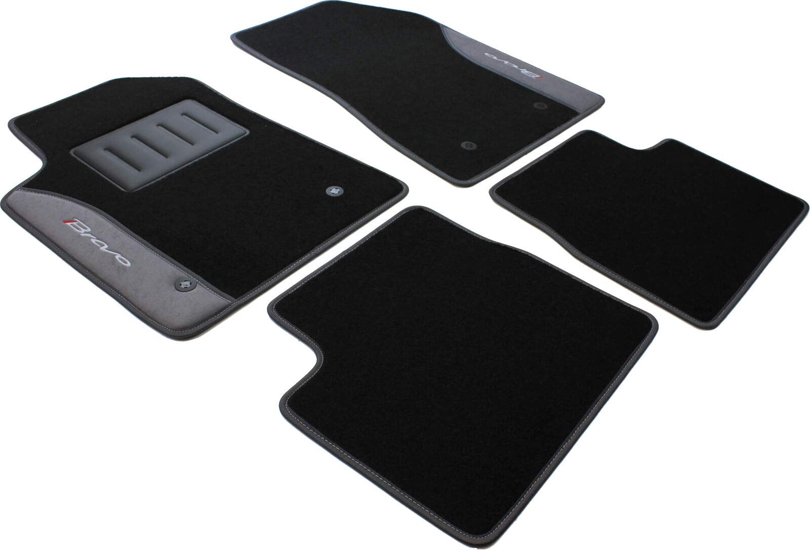 Il Tappeto Auto bestickte Color Line Fußmatten ND grau, Kompatibel mit Fiat Bravo ab 2007- Il Tappeto Auto bestickte Color Line Fußmatten ND grau, Kompatibel mit Fiat Bravo ab 2007- von ilTappetoAuto