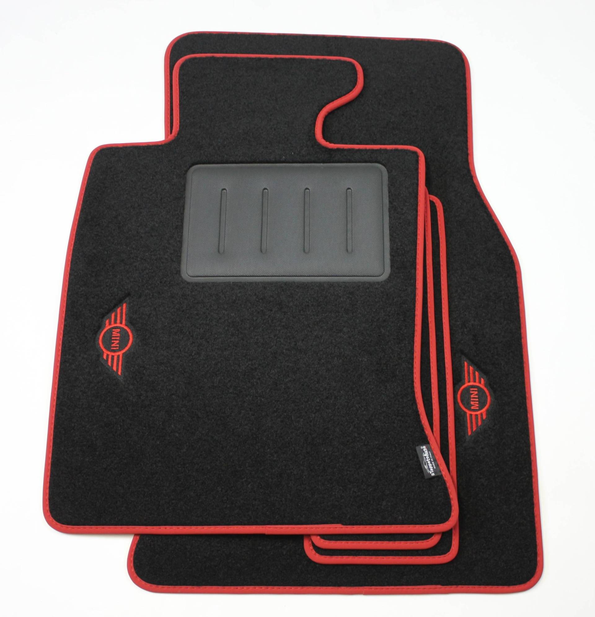 Passgenaue Fußmatten für Mini R56 ab 2006-2014, Mini R58 Coupé ab 2012-, Mini R59 Roadster ab 2012 - Limited Edition Red Passgenaue Fußmatten für Mini R56 ab 2006-2014, Mini R58 Coupé ab 2012-, Mini R59 Roadster ab 2012 - Limited Edition Red von ilTappetoAuto