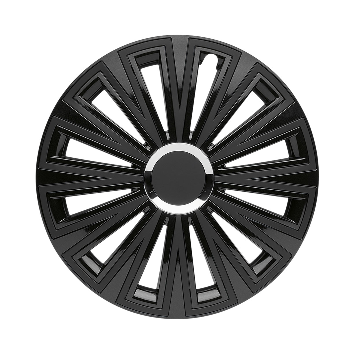 in.pro. engineering Radzierblende Sunset 16 Zoll Schwarz matt / glänzend, zweifarbig mit Chromring Set 4 Stück in.pro. engineering Radzierblende Sunset 16 Zoll Schwarz matt / glänzend, zweifarbig mit Chromring Set 4 Stück von in.pro. engineering