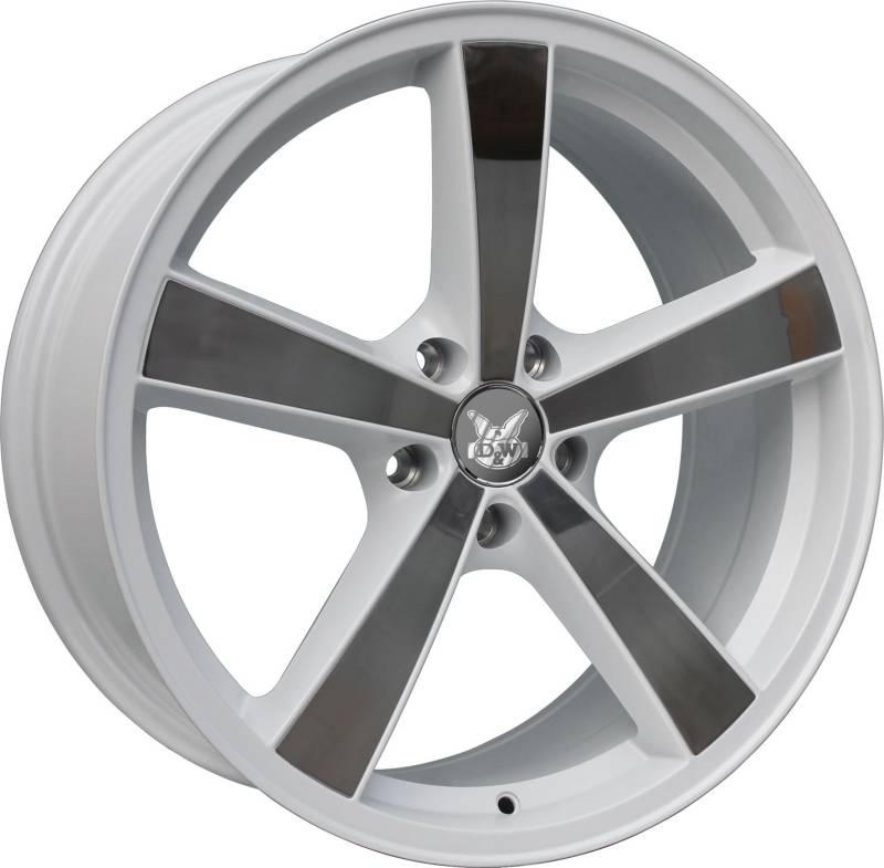 D&W Le Mans biancoinox 8,5x19 5/112 ET35 VW Golf V R32 1K Alu felgen von in.pro.