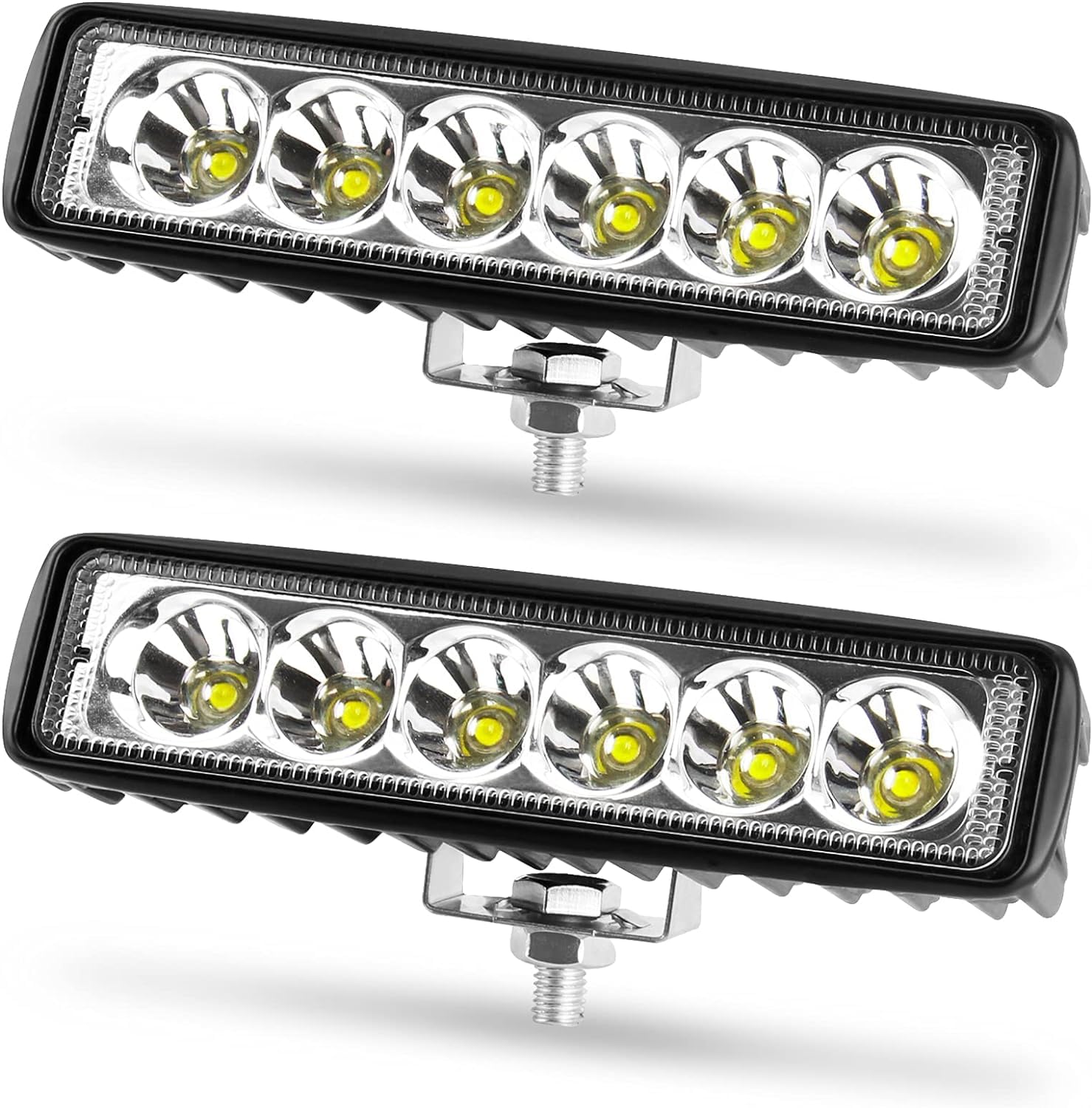 innislink LED Arbeitsscheinwerfer, 18W LED Zusatzscheinwerfer 12V 24V Auto Scheinwerfer IP67 Wasserdicht 6000K LED Strahler Auto für SUV Truck Traktor Offroad LKW - 2 Stück von innislink