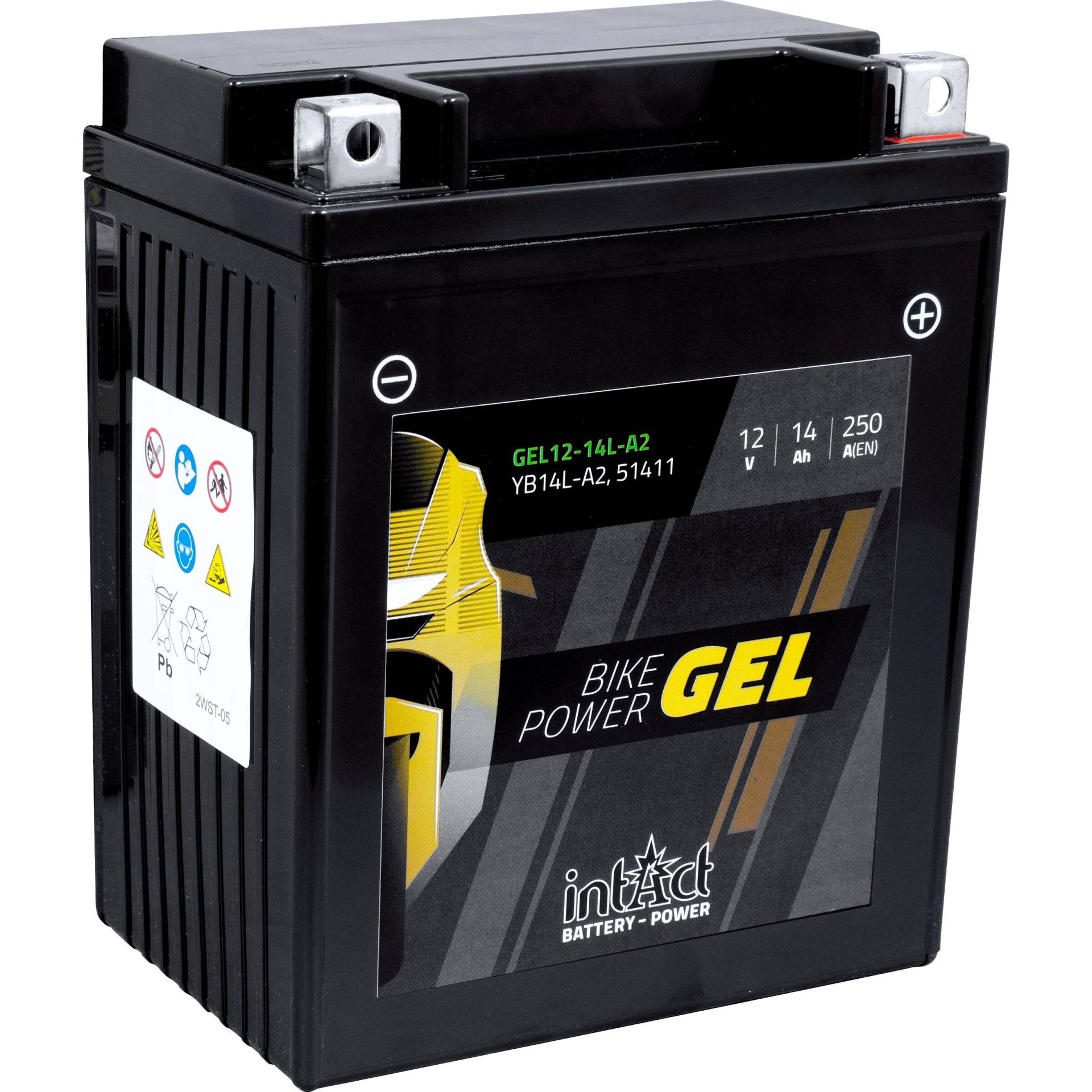 intAct Batterie Bike Power Gel geschlossen YB14L-A2 12V 14Ah (YB12B von intAct