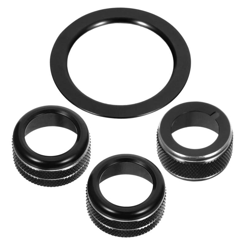 iplusmile 1 Satz Akustischer Zierring Zinklegierung Ein-Key-Start-Cover Startknopfring CAR -Zündringabdeckungen Zündabdeckung für den Schlüsselstart Aluminiumlegierung Black von iplusmile