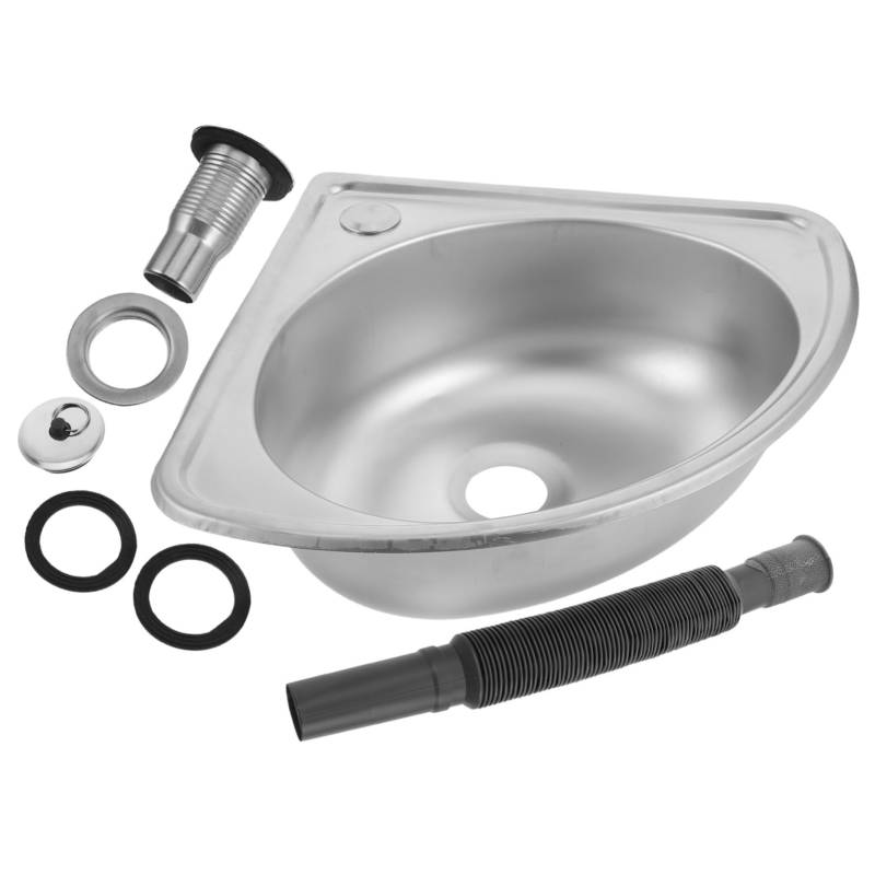 iplusmile 1 Set Wohnmobilspüle Einzelbeckenspüle Kleine Spüle Kleine Barspüle Camper Küchenspüle Kleine Küchenspüle Edelstahl von iplusmile