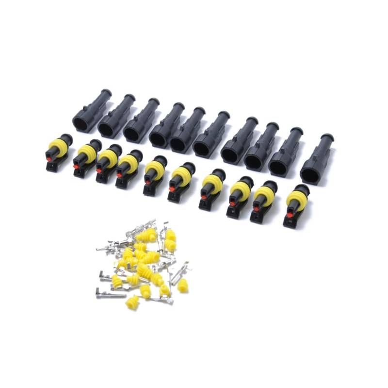 iplusmile 10er Set Wasserdichte 1 Pin Kabelverbinder Elektrische Steckverbindungen Für Autos Terminalanschlüsse Robustes Verbindungskit Für Den Außenbereich Ideal Für Feuchte Umgebungen von iplusmile