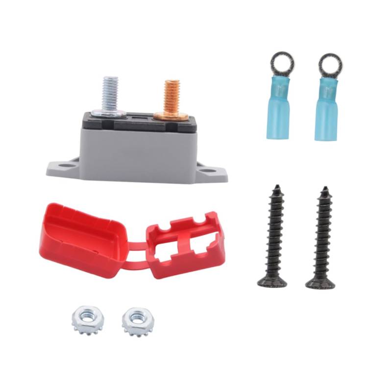 iplusmile 1Satz Manueller Reset Leistungsschalter für Dc Schutzschalter mit Thermischer Rücksetzfunktion und Schutzabdeckung für Autos Boote und Andere Fahrzeuge von iplusmile