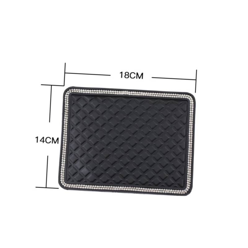 iplusmile 2 Stück Auto Anti-rutsch-Matte Dashboard-pad Für Das Telefon Handyhalterung Für Das Armaturenbrett Armaturenbrettmatte rutschfest Armaturenbrett Matte Black von iplusmile