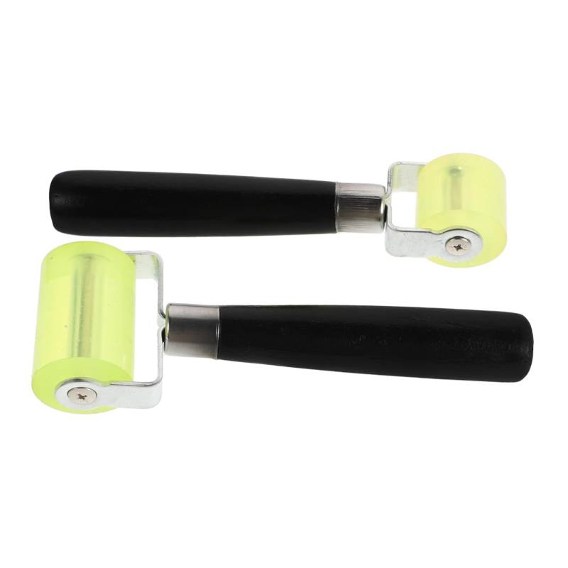 iplusmile 2 Stück Reifenwalze Reifen Reparatur Werkzeug Auto Reifen Reparatur Reifen Abdichtung Werkzeug Multifunktionales Reifenwerkzeug Stahlrolle Handrolle Schallschutzwalze Plastik Black von iplusmile