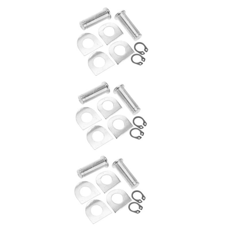 iplusmile 3 Sets Pedal Zubehör Zubehör Kit Fußstütze Pedalpolster Bolzen Halterung Schrauben Kits Fußstütze Pedal Bolzen Sicherungsring von iplusmile