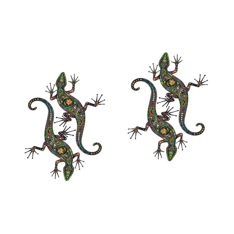 iplusmile 4 Stück Koffer Aufkleber Sticker für Auto Aufkleber Auto Gecko-Aufkleber Auto-Aufkleber car Stickers Tieraufkleber Aufkleber für Autos lustiger Geckoaufkleber Heimaufkleber von iplusmile