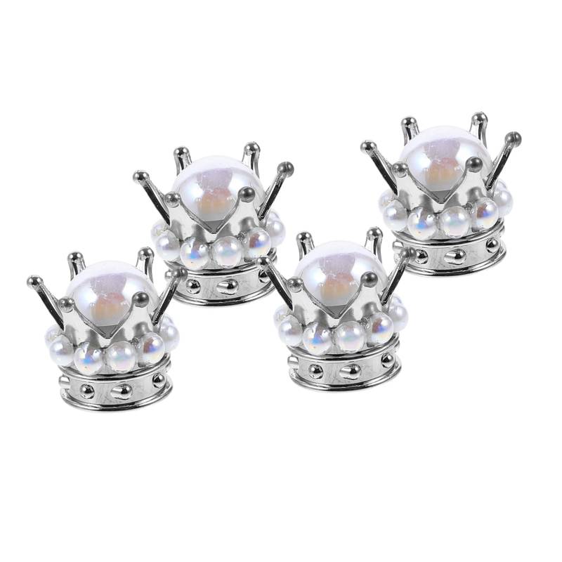 iplusmile Abs Kupfer Reifen Ventilkappen 4 Pack Universal Auto Rad Stem Ventil Kappe Dekorative Strass von iplusmile