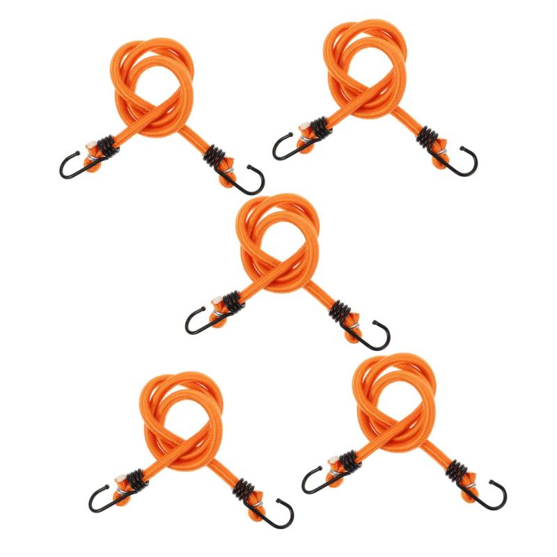 iplusmile 5 Teiliges Gepäckseil Set Elastisch Zum Zurren Dicker Gurte Zum Festbinden Festziehen Festziehen Polyesterschnur Verstellbar Leicht Spanner Bungee Gurt Gummi von iplusmile