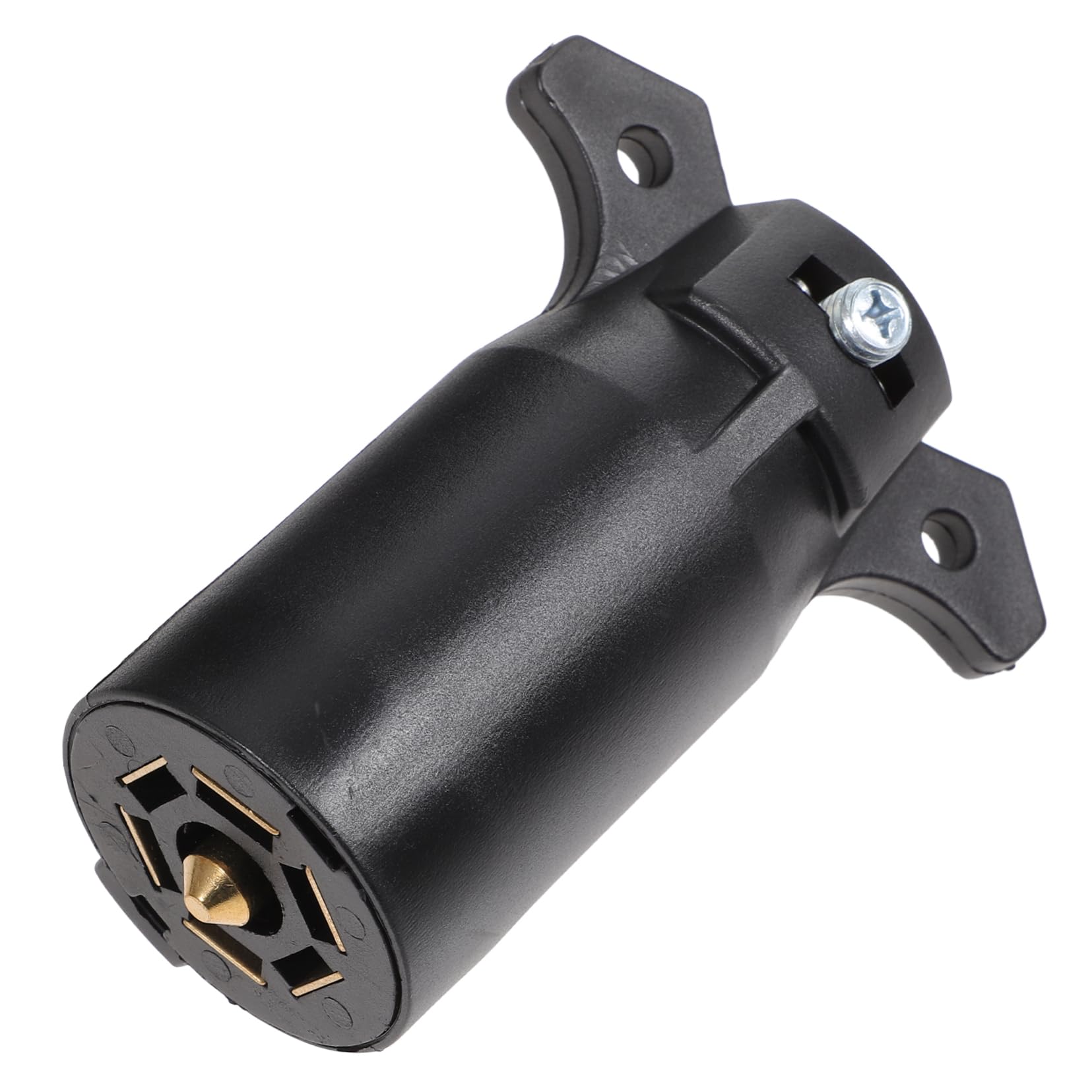 iplusmile Anhänger -Stecker -Adapter Anhängeranhängeradapter Wohnmobil-Anhänger- Stecker für Anhängerbeleuchtung Adapter für Anhängerbeleuchtung Anhängeranschluss Zylinder Schwarz von iplusmile