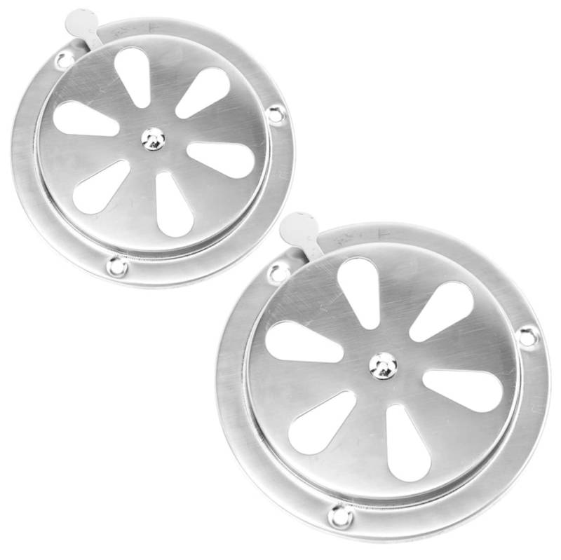iplusmile Einstellbare Vent Abdeckung Set Edelstahl Abdeckungen für Rv Marine Hause Runde Vent Grille von iplusmile