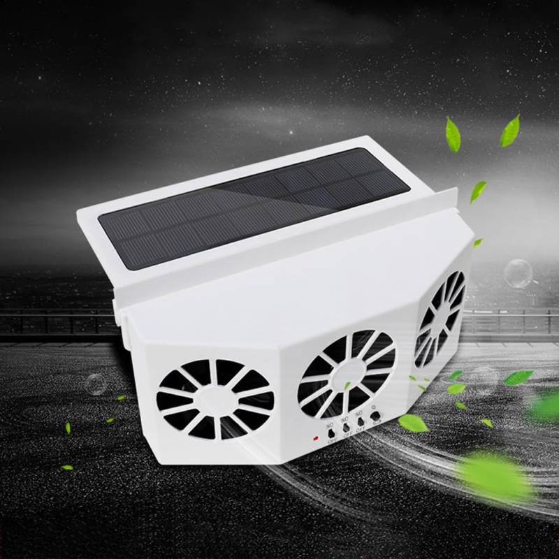 iplusmile Abluftventilator für Auto - Kühlgebläse Auto - Universal Auto Solar Lüftung Kühlung Belüftungssystem Heizung Abluftventilator Solarbetrieben von iplusmile