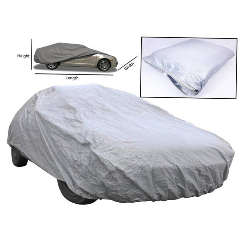 iplusmile Sonnenschutz Und Regenfeste Autokleidung Schatten Gehäuse Uv-Schutz Atmungsaktiv SUV-Abdeckung Autoabdeckungen Für Kraftfahrzeuge Uv-autoabdeckung Silver von iplusmile