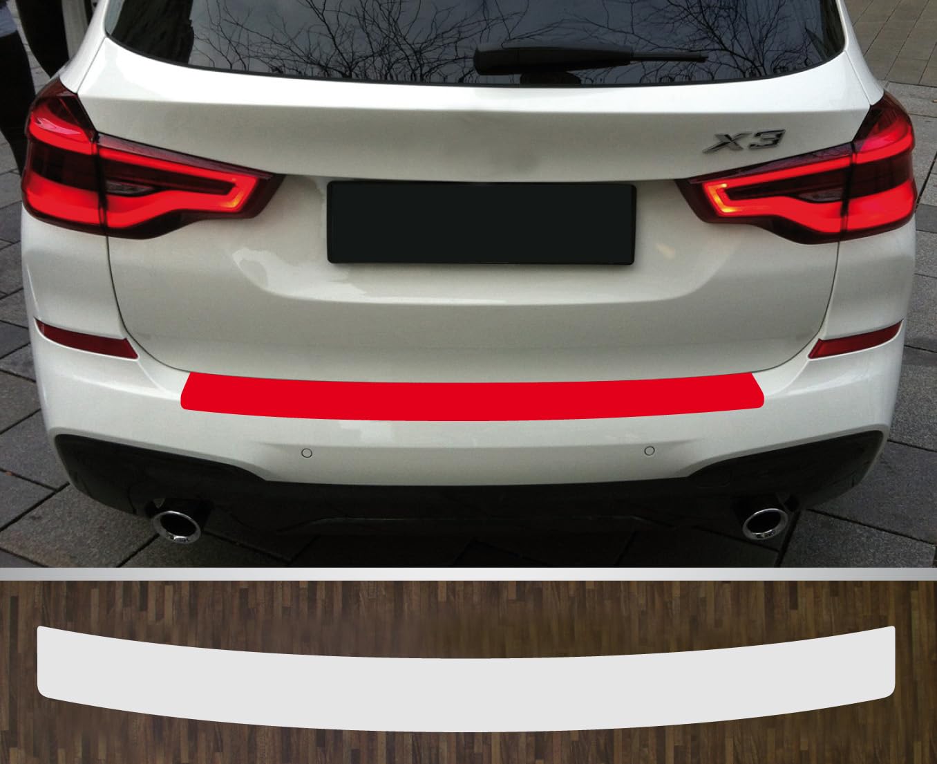 kompatibel mit BMW X3 ab 2017 Lackschutzfolie Ladekantenschutz transparent von is-tuning