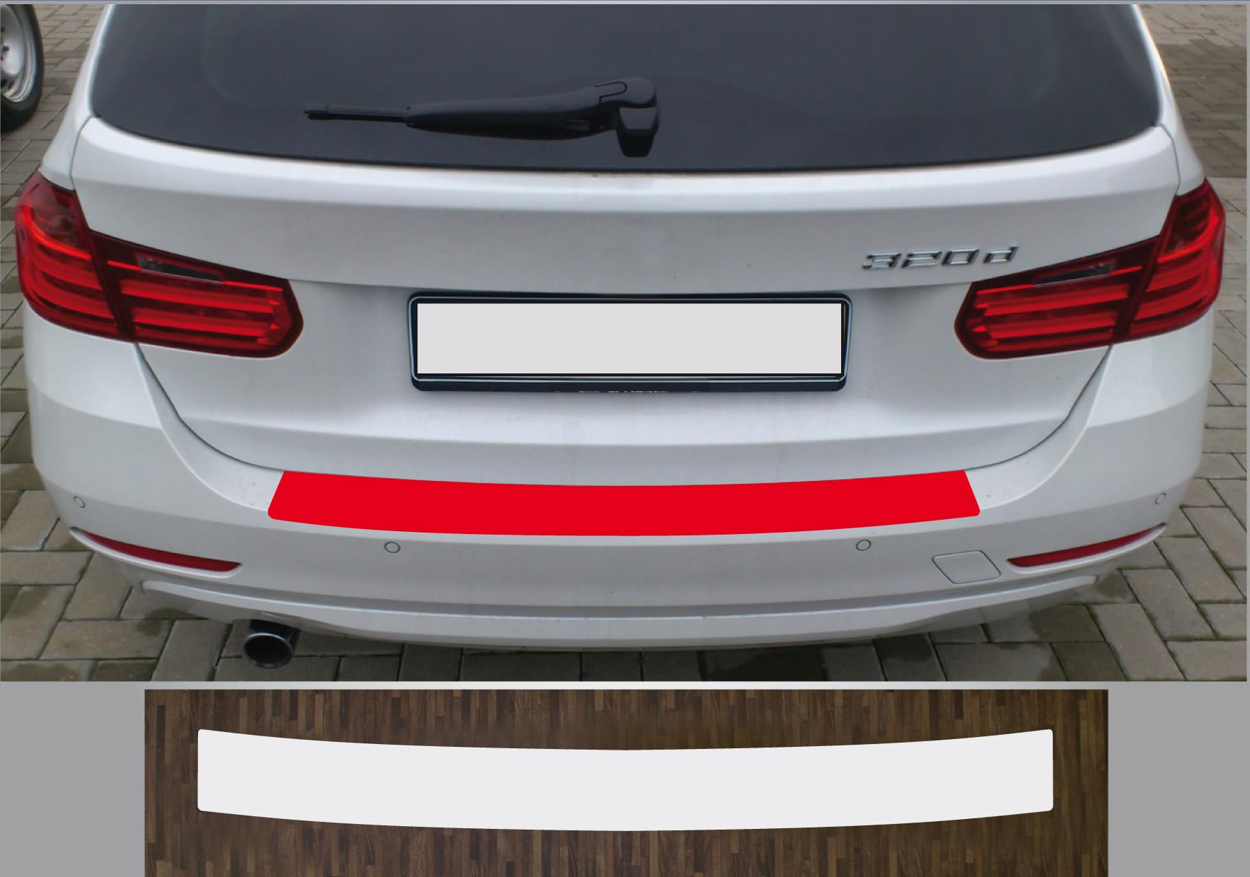 is-tuning kompatibel mit BMW 3er F31 Touring ab 2012 Lackschutzfolie Ladekantenschutz transparent von is-tuning