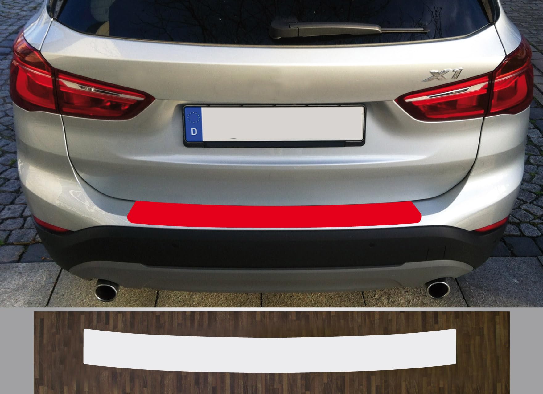 is-tuning kompatibel mit BMW X1 ab 2015 Lackschutzfolie Ladekantenschutz transparent von is-tuning
