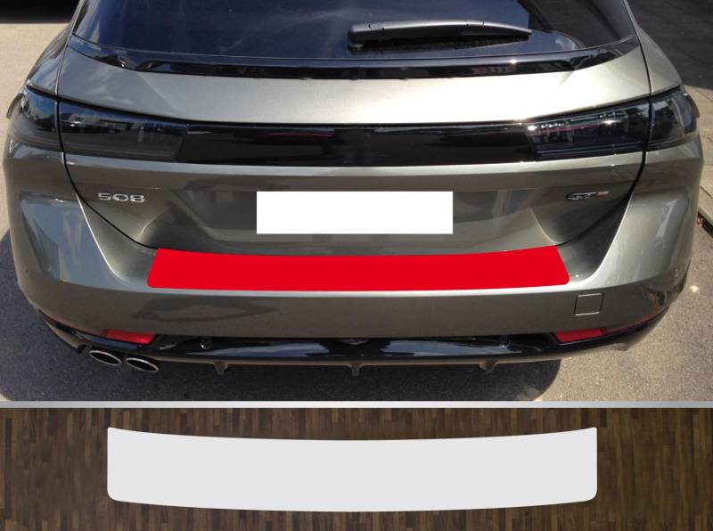 is-tuning kompatibel mit Peugeot 508 SW ab 2019, Lackschutzfolie Ladekantenschutz transparent von is-tuning