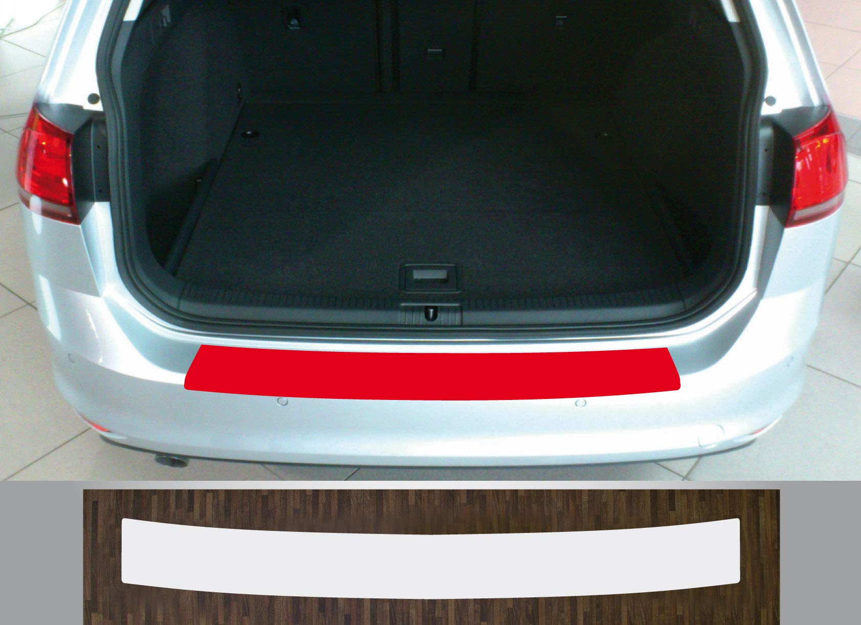 kompatibel mit VW Golf 7 Variant ab 2013 und ab 2017 Lackschutzfolie Ladekantenschutz transparent von is-tuning