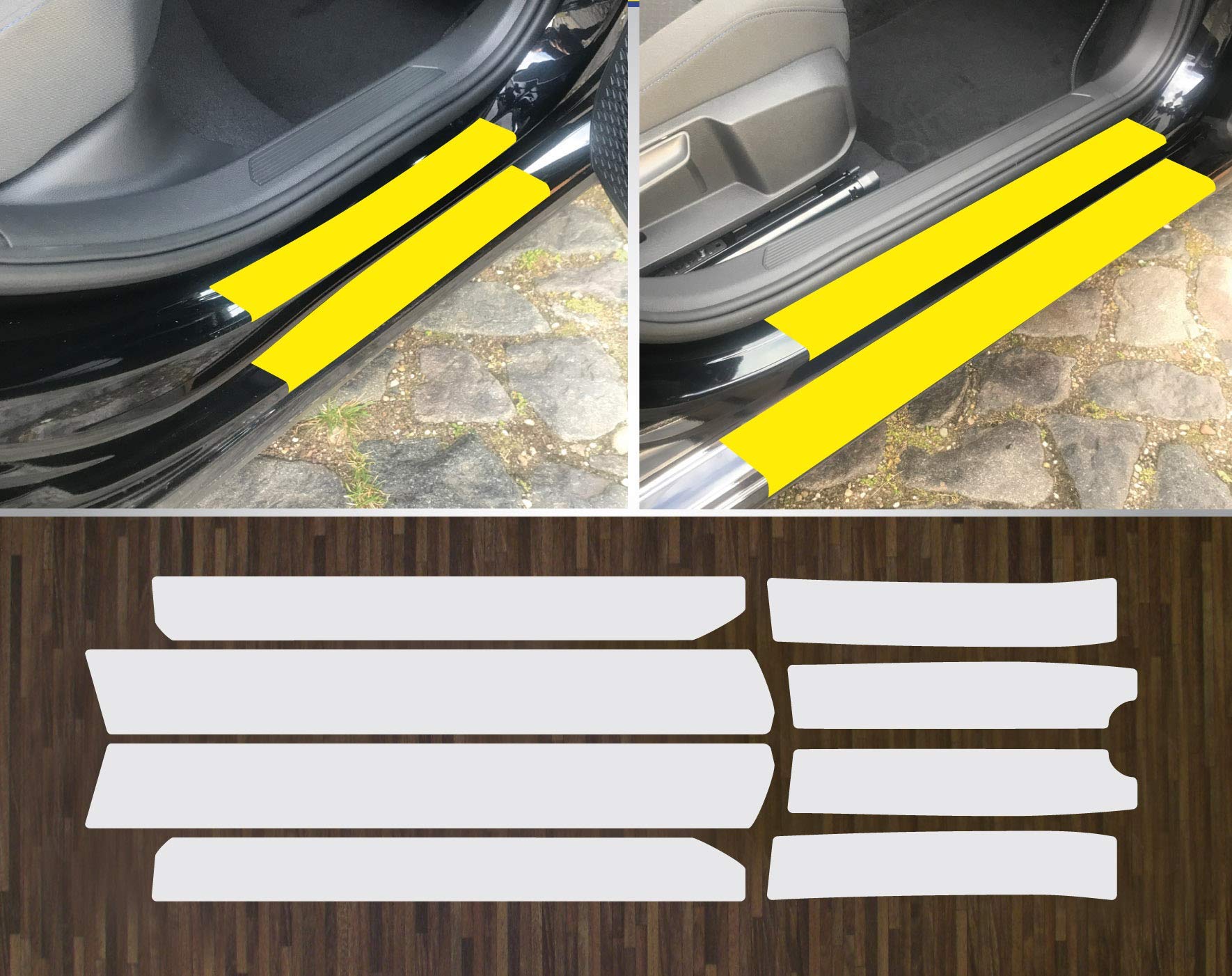 is-tuning kompatibel mit VW Golf 8 ab 2020 Lackschutzfolie transparent Einstiegsleisten Einstiege Türen von is-tuning