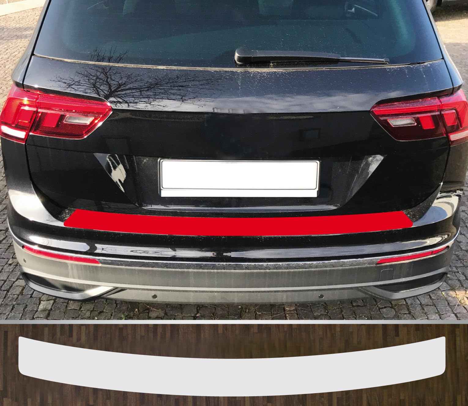 kompatibel mit VW Tiguan 2 Facelift ab 2020; Lackschutzfolie Ladekantenschutz transparent von is-tuning