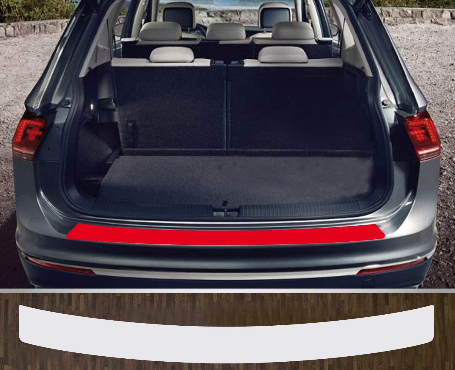 kompatibel mit VW Tiguan 2 Allspace, ab 2017; Lackschutzfolie Ladekantenschutz transparent von is-tuning