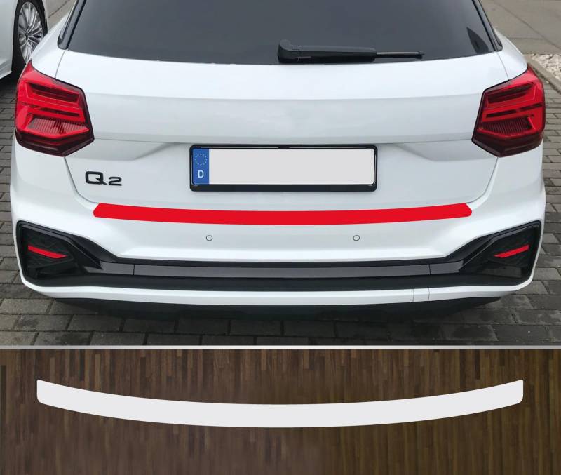 kompatibel mit Audi Q2 Facelift ab 2020 Lackschutzfolie Ladekantenschutz transparent von is-tuning