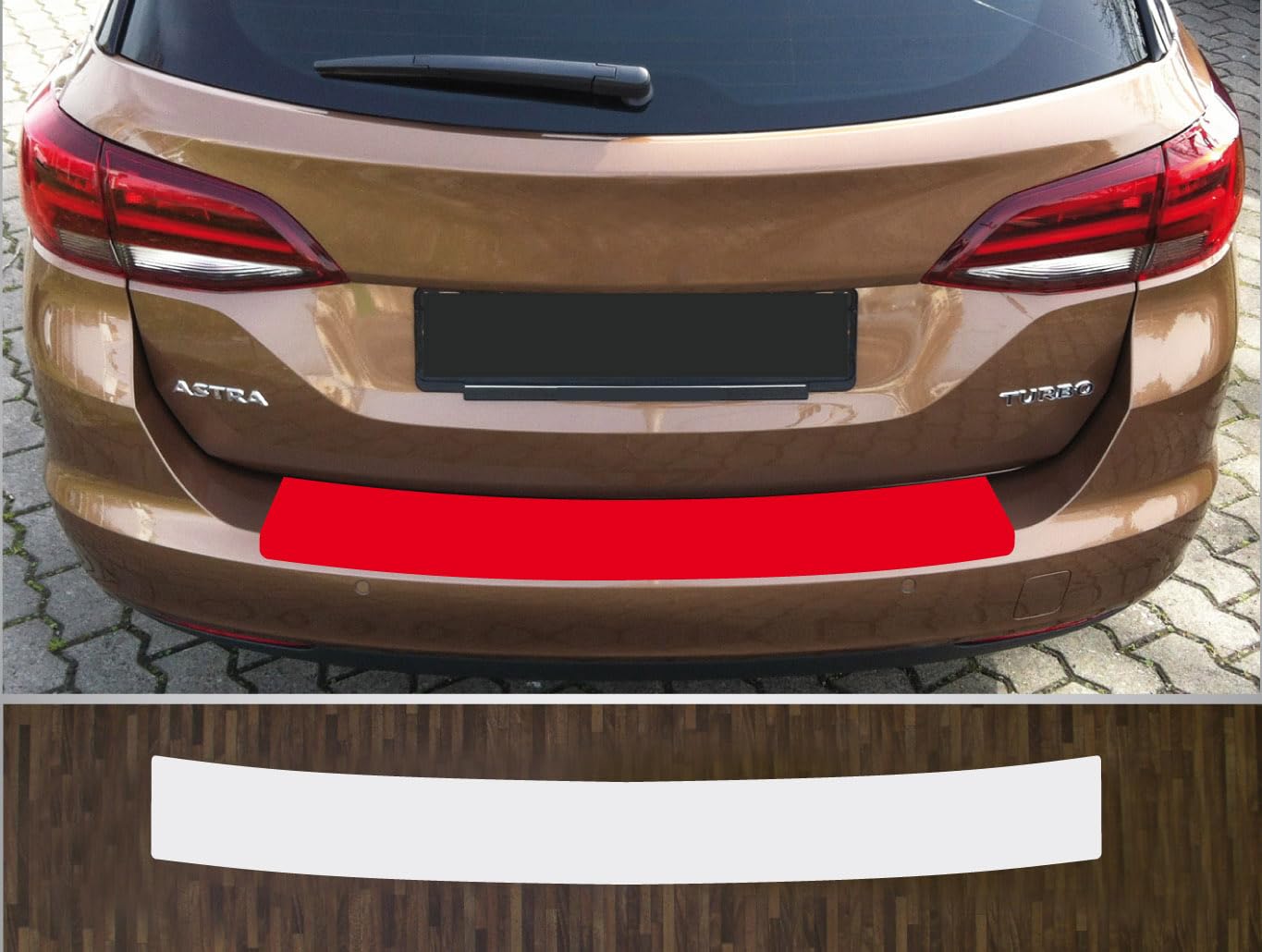 kompatibel mit Opel Astra K Sports Tourer, ab 2016 Lackschutzfolie Ladekantenschutz transparent von is-tuning