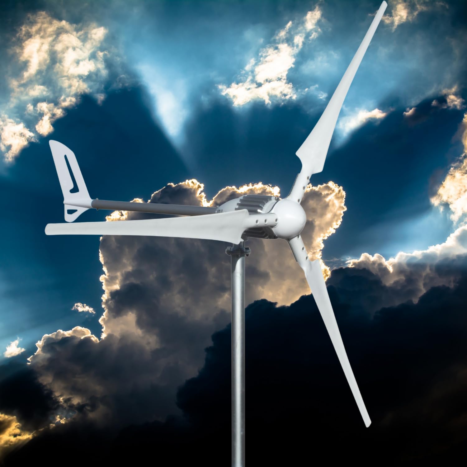 ISTABREEZE Wind Turbine Generator i-2000 Watt 48 Volt Windkraftanlage - Flügel in weiß Windgenerator ISTABREEZE Wind Turbine Generator i-2000 Watt 48 Volt Windkraftanlage - Flügel in weiß Windgenerator von Istabreeze