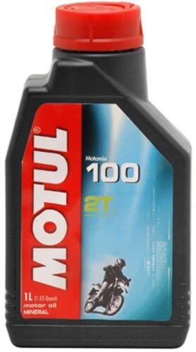 KR MOTUL 100 2T Mineral Zweitakt Motorrad Öl 1Ltr Mineral Oil 100 Motomix von ItalyRacing