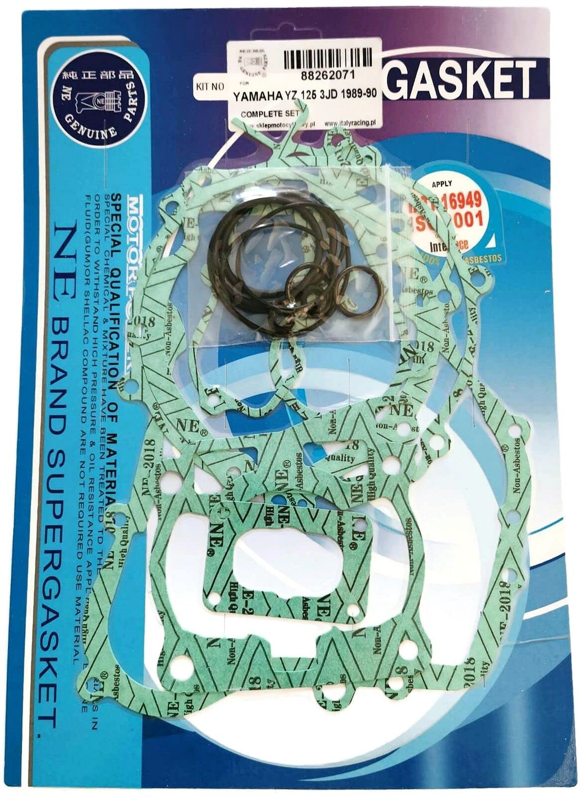 Motordichtsatz Dichtsatz Gasket Set für YAMAHA YZ 125 3JD 1989-90 Motordichtsatz Dichtsatz Gasket Set für YAMAHA YZ 125 3JD 1989-90 von italyracing