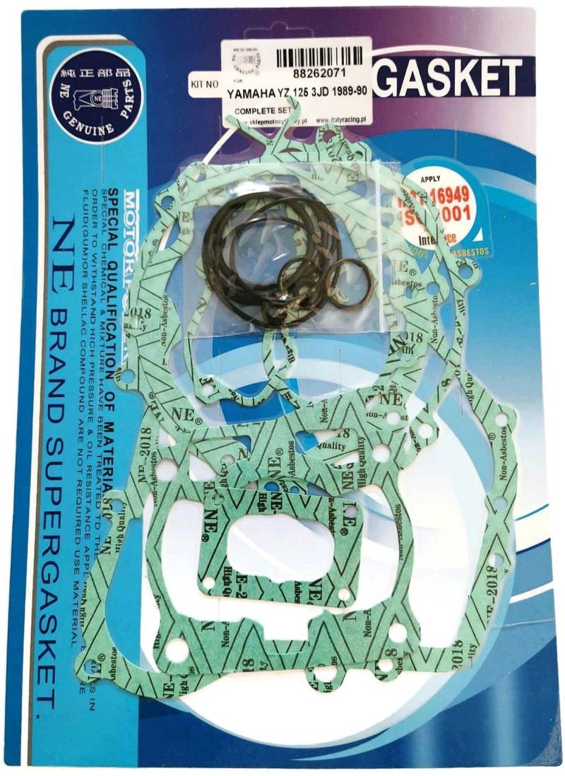 Motordichtsatz Dichtsatz Gasket Set für YAMAHA YZ 125 3JD 1989-90 von italyracing