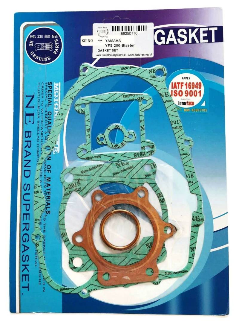 Motordichtsatz Dichtsatz komplett Gasket set für YAMAHA YFS 200 Blaster 1989-02 von ItalyRacing