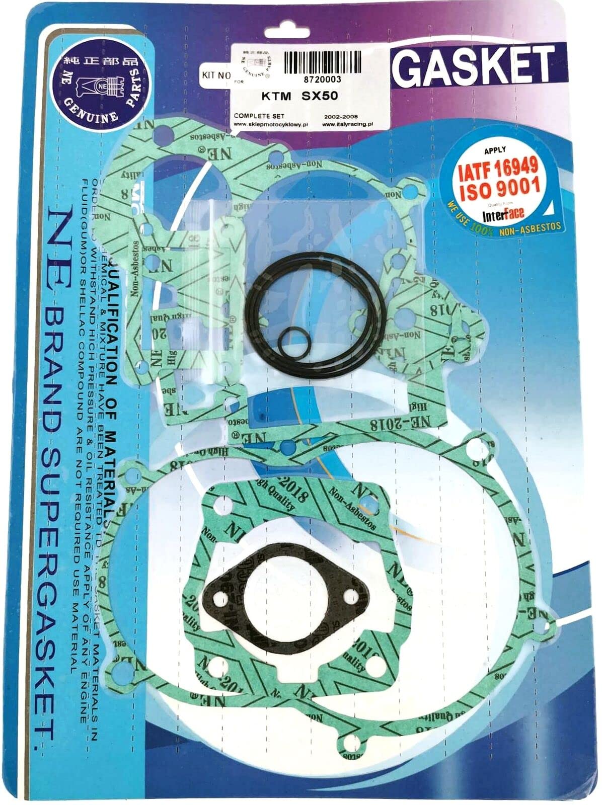 Motordichtsatz Dichtsatz komplett für KTM SX 50 LC 2002-2008 Gasket set kit von italyracing