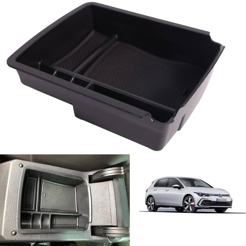 Aufbewahrungsbox Organizer Mittelkonsole Armlehne Für Golf 7 MK7 7.5 GTI GTE 2013-2019 von itdegno