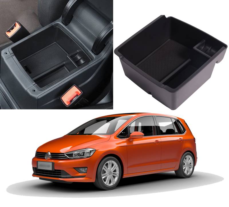 itdegno Aufbewahrungsbox Organizer Mittelkonsole Für Armlehne Golf SV Sportsvan 2014-2020 von itdegno