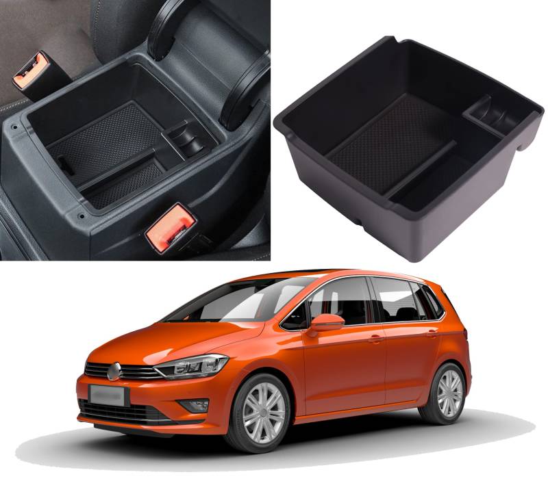 Aufbewahrungsbox Organizer Mittelkonsole Für Armlehne Golf SV Sportsvan 2014-2020 von itdegno