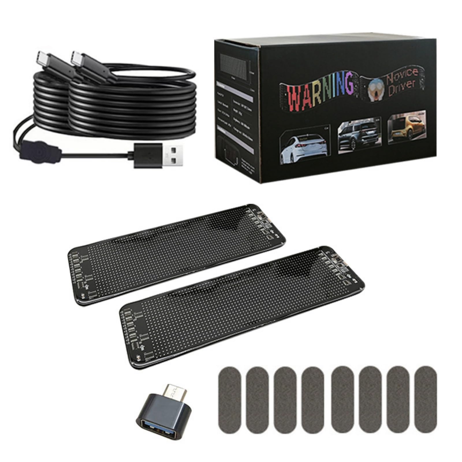 iuscacey Programmierbares LED-Schild, Flexibler LED-Bildschirm für Autos, USB-betriebenes Fahrzeug-Werbedisplay, per APP Bluetooth gesteuertes, anpassbares Schild,180 * 70mm iuscacey Programmierbares LED-Schild, Flexibler LED-Bildschirm für Autos, USB-betriebenes Fahrzeug-Werbedisplay, per APP Bluetooth gesteuertes, anpassbares Schild,180 * 70mm von iuscacey