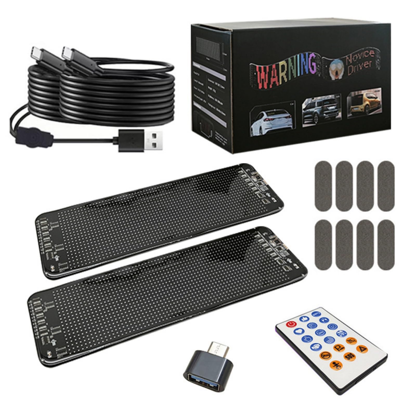 iuscacey Programmierbares LED-Schild, Flexibler LED-Bildschirm für Autos, USB-betriebenes Fahrzeug-Werbedisplay, per APP Bluetooth gesteuertes, anpassbares Schild,348 * 102mm iuscacey Programmierbares LED-Schild, Flexibler LED-Bildschirm für Autos, USB-betriebenes Fahrzeug-Werbedisplay, per APP Bluetooth gesteuertes, anpassbares Schild,348 * 102mm von iuscacey