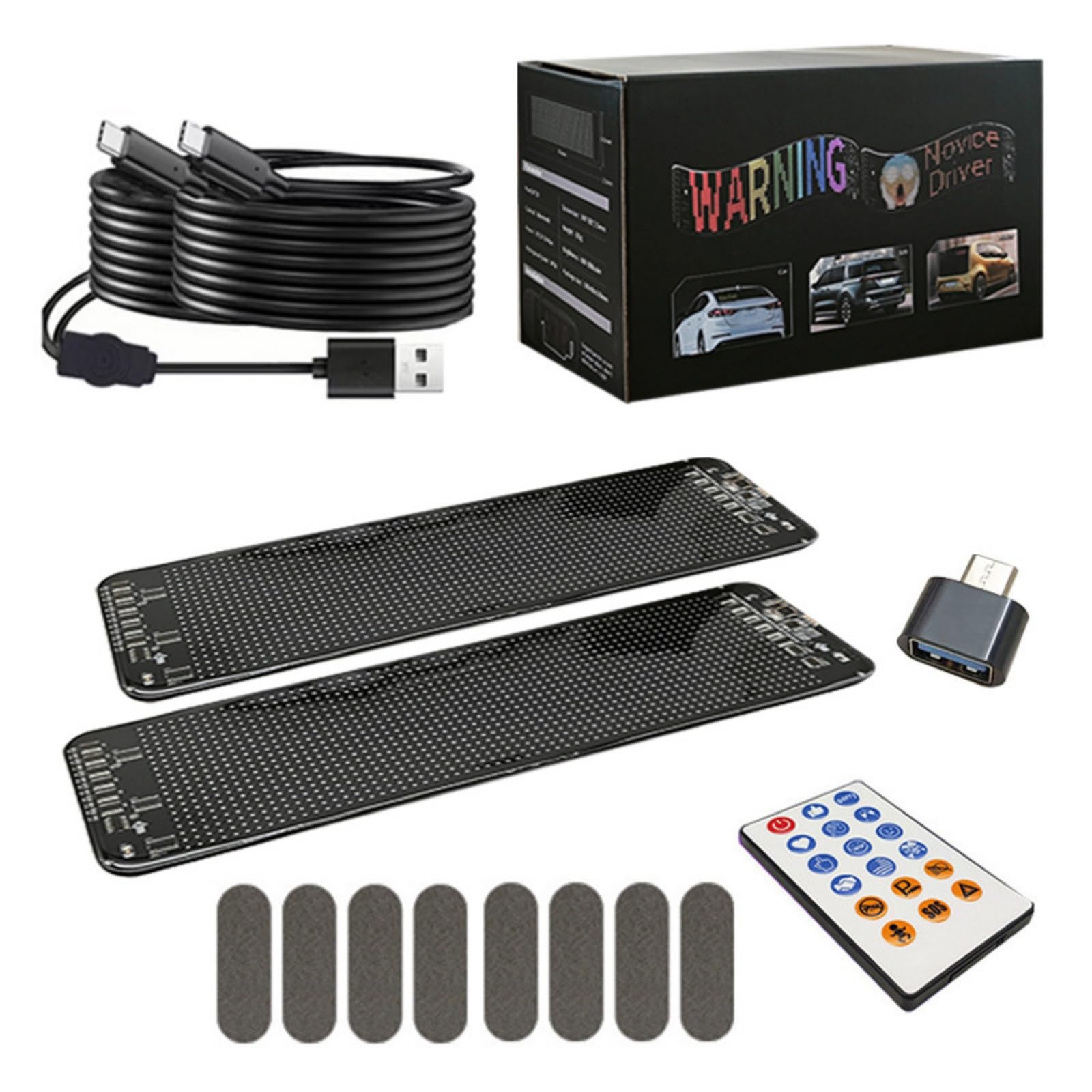 iuscacey Programmierbares LED-Schild, Flexibler LED-Bildschirm für Autos, USB-betriebenes Fahrzeug-Werbedisplay, per APP Bluetooth gesteuertes, anpassbares Schild,492 * 110mm iuscacey Programmierbares LED-Schild, Flexibler LED-Bildschirm für Autos, USB-betriebenes Fahrzeug-Werbedisplay, per APP Bluetooth gesteuertes, anpassbares Schild,492 * 110mm von iuscacey