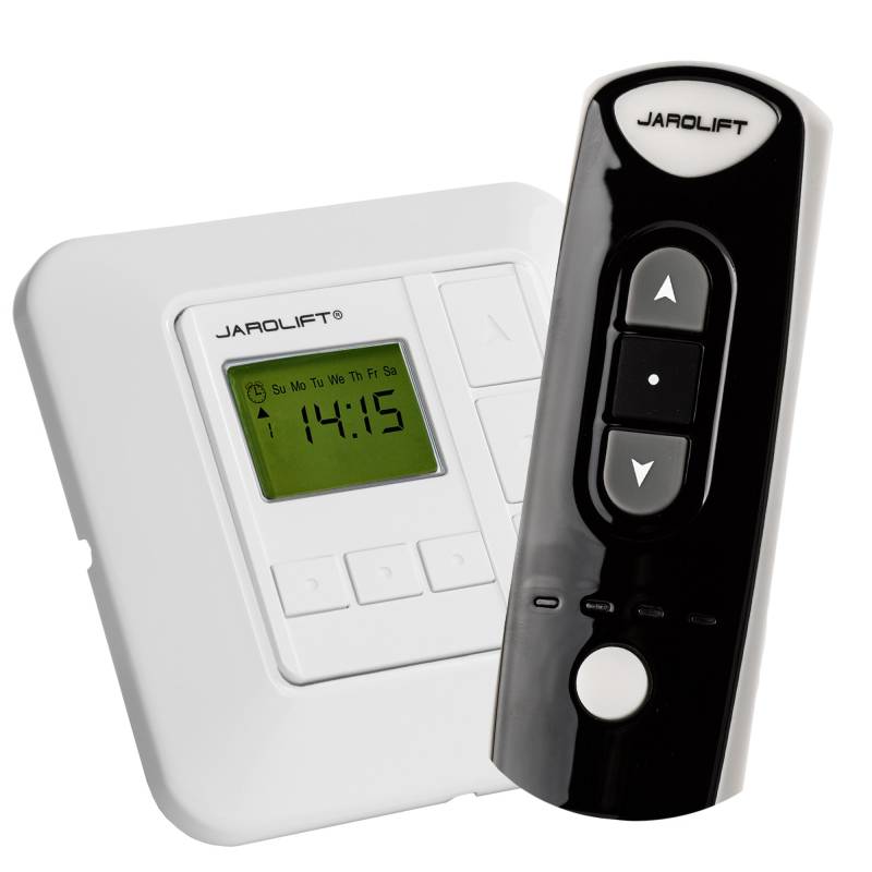 Jarolift Sevenlogic Comfort Funk TDRRT-01W inkl. Funkhandsender TDRC 04 - für Fachleute, Geschäftskunden - 4-Kanal Funkfernbedienung - weiß von jarolift