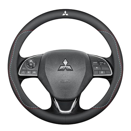 Atmungsaktiver Mikrofaser-Lenkradbezug für Mitsubishi Space Star 2015 2016 2017 2018, weich und rutschfest, universelle Passform für Autos, langlebig und einfach zu montieren.,A von jinhuo