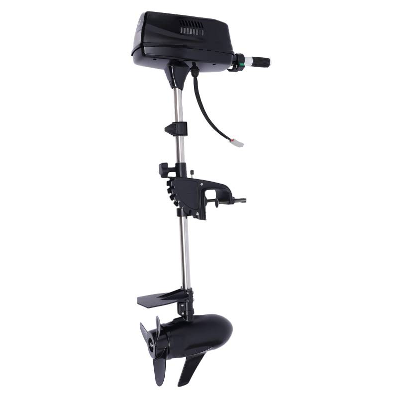 jiumxliu 48V Elektrische Außenbordmotor 8 PS 2200W Schiffsmotor Elektrischer Motor mit ausziehbarer Welle Dreiblatt-Propeller für Schlauchboote Kanus und Fischerboote von jiumxliu