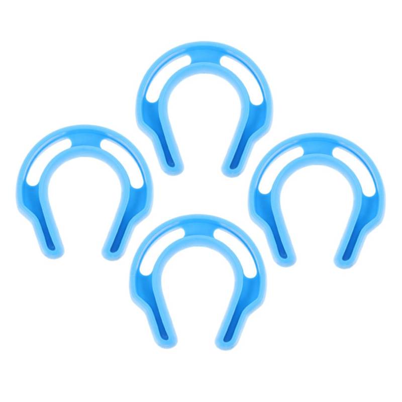 jojofuny 4 Stück Türstopper Mit Einklemmschutz Kindersicherung Blinken Für Sperre Türklemmschutz Anti Tür Zuschlagen Scheunentorstopper Sky-blue Polyethylen Niedriger Dichte von jojofuny