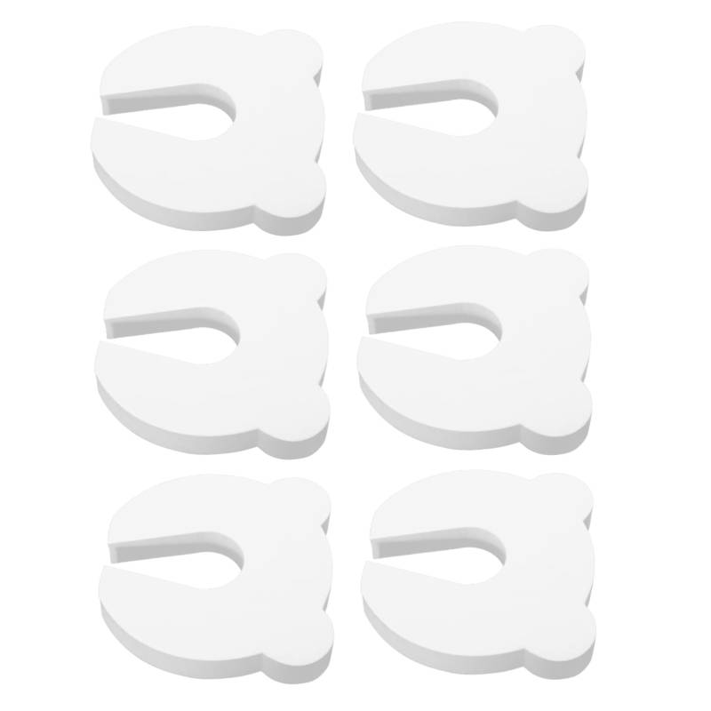 jojofuny 6Stücke Türstopper für Finger Klemmschutz Einfach zu Installieren für Schiebetüren Schont Tür und Wand Sicher Eingeklemmte Hände von jojofuny