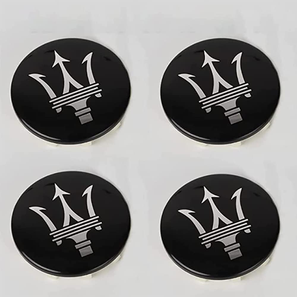 4 stück Auto Radnabenkappen für Maserati Granturismo Levante Ghibli Gran GC Cabrio GT Quattroporte 60mm, Wasserdicht Verschleißfest Radnabe Abdeckung mit Logo Nabenkappen Reifen Felgen Aufkleber 4 stück Auto Radnabenkappen für Maserati Granturismo Levante Ghibli Gran GC Cabrio GT Quattroporte 60mm, Wasserdicht Verschleißfest Radnabe Abdeckung mit Logo Nabenkappen Reifen Felgen Aufkleber von jyszq
