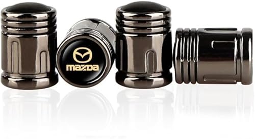 jyszq 4 stück Auto Reifenventil Kappe für Mazda CX-30, Reifen Ventilkappen Stabilen Reifendruck Reifen Ventilkappen für Autoreifen,A jyszq 4 stück Auto Reifenventil Kappe für Mazda CX-30, Reifen Ventilkappen Stabilen Reifendruck Reifen Ventilkappen für Autoreifen,A von jyszq